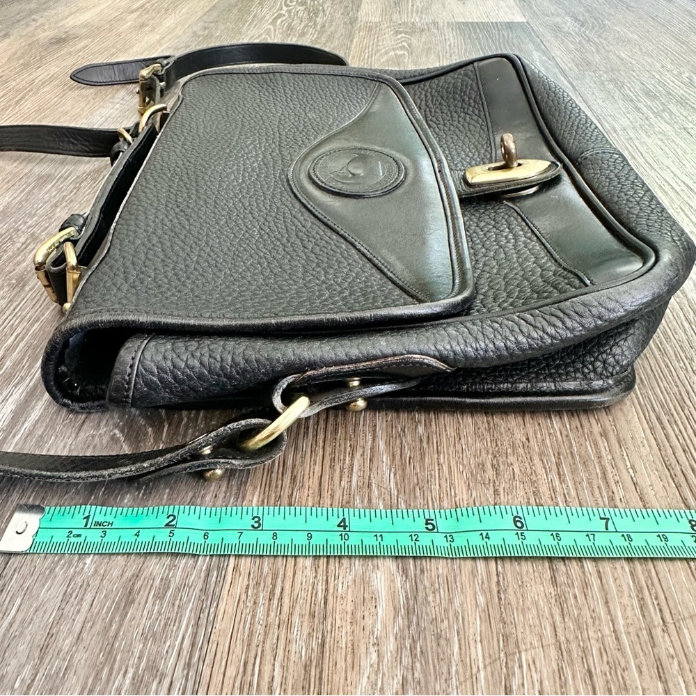 DOONEY AND BOURKE Vintage Black Leather Shoulder Bag Purse AWL - Picture 6 of 16
